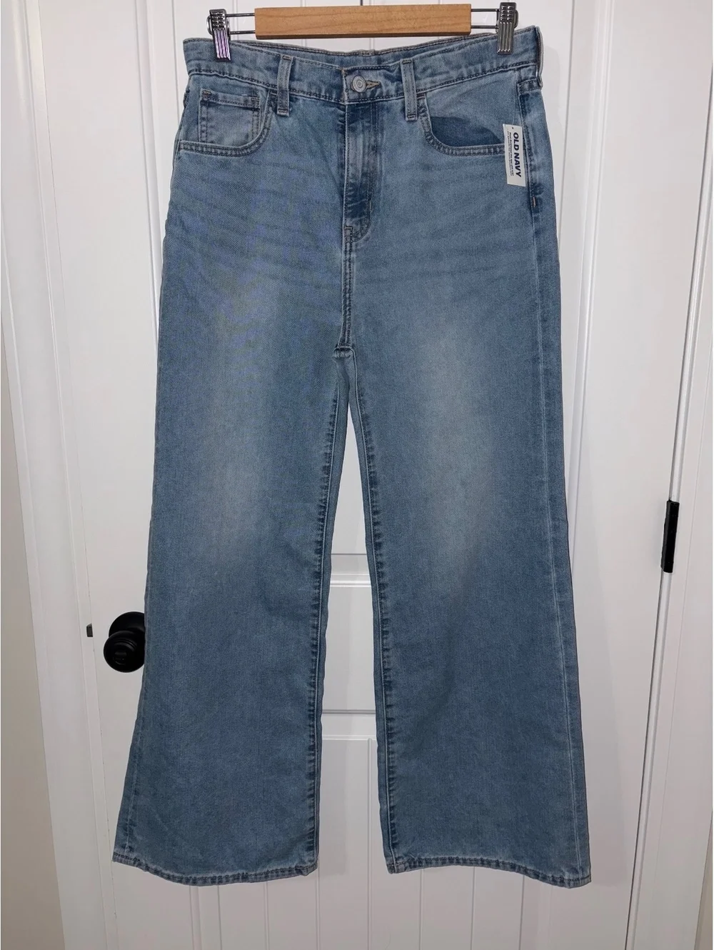 Old Navy Girl’s Light Blue Denim Wide Leg Jeans Size 18
